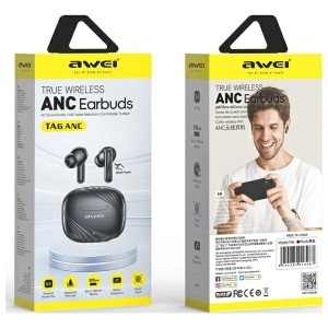 AWEI słuchawki Bluetooth 5.3 TA6 ANC+ stacja dokująca czarny/black