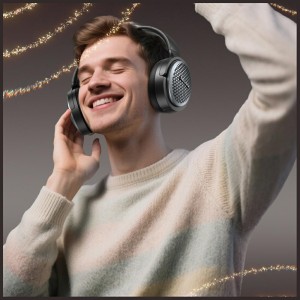 AWEI słuchawki nauszne Bluetooth AT78    ANC czarny/black