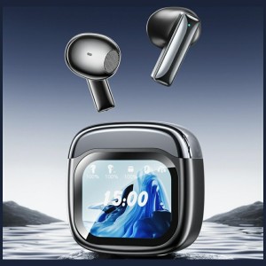 Słuchawki bezprzewodowe AWEI TP100 ENC   Bluetooth 5.4 TWS + stacja dokująca czarny