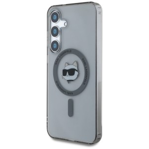 Etui Karl Lagerfeld Button Choupette     Head Printed Logo MagSafe do Samsung Galaxy S25+ czarny