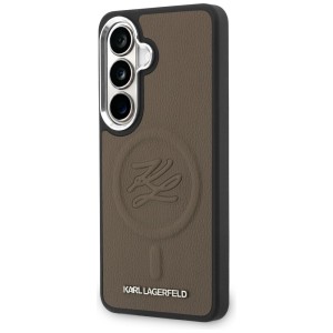 Etui Karl Lagerfeld Embossed Ring        Initials MagSafe do Samsung Galaxy S26 brązowy