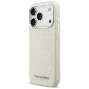 Etui Karl Lagerfeld FW Stamped Karl      MagSafe do iPhone 17 Pro beżowy