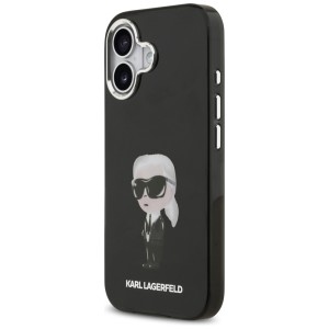 Etui Karl Lagerfeld IML Aquarelle Karl   & Logo MagSafe do iPhone 17 czarny
