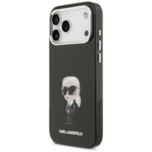 Etui Karl Lagerfeld IML Aquarelle Karl   & Logo MagSafe do iPhone 17 Pro Max czarny