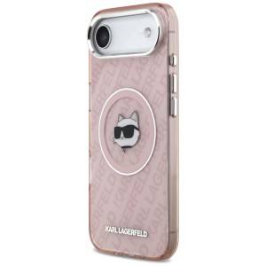 Etui Karl Lagerfeld IML Choupette Head   Logo MagSafe do iPhone Air różowy