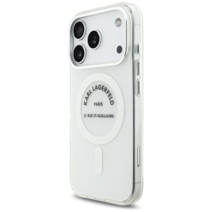 Etui Karl Lagerfeld IML Karl RSG Logo    MagSafe do iPhone 17 Pro przezroczysty