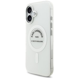 Etui Karl Lagerfeld IML Karl RSG Logo MagSafe do iPhone 17 przezroczysty