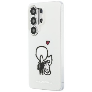 Etui Karl Lagerfeld IML Karl&Choupette   MagSafe do Samsung Galaxy S26 Ultra przezroczysty