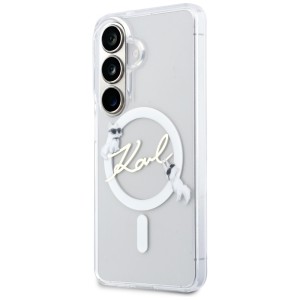 Etui Karl Lagerfeld IML KC Script        MagSafe do Samsung Galaxy S26 przezroczysty