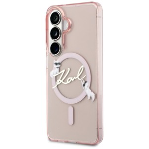 Etui Karl Lagerfeld IML KC Script        MagSafe do Samsung Galaxy S26 różowy