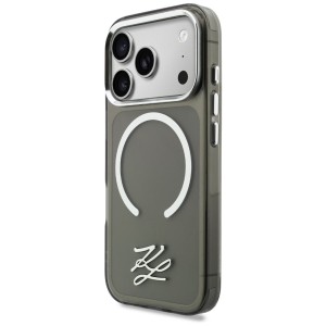 Etui Karl Lagerfeld IML KL Script Logo   MagSafe do iPhone 17 Pro Max czarny