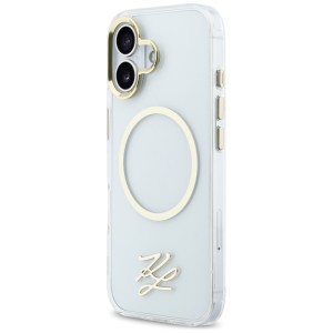 Etui Karl Lagerfeld IML KL Script Logo   MagSafe do iPhone 17 przezroczysty