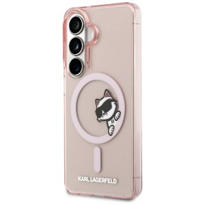Etui Karl Lagerfeld IML Peekaboo         Choupette MagSafe do Samsung Galaxy S26 różowy
