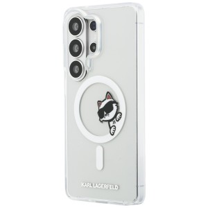 Etui Karl Lagerfeld IML Peekaboo         Choupette MagSafe do Samsung Galaxy S26 Ultra przezroczysty