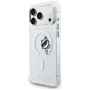 Etui Karl Lagerfeld IML Peekaboo MagSafe do iPhone 17 Pro Max transparent