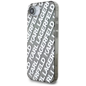 Etui Karl Lagerfeld IML Repeat Logo do   iPhone 16e / 17e srebrny