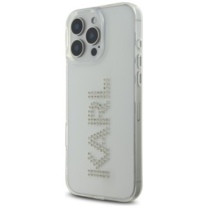 Etui Karl Lagerfeld IML Rhinestones Logo do iPhone 16 Pro przezroczysty