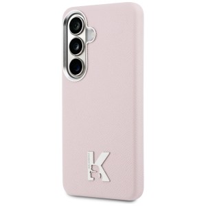 Etui Karl Lagerfeld K Metal Logo MagSafe do Samsung Galaxy S26 różowy