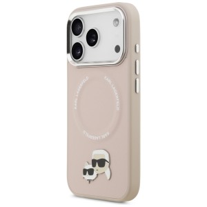 Etui Karl Lagerfeld Karl & Choupette     Pins MagSafe do iPhone 17 Pro Max różowy