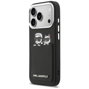 Etui Karl Lagerfeld Karl & Choupette     Print & Pocket do iPhone 17 Pro Max czarny