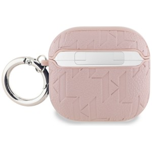 Etui Karl Lagerfeld Monogram Choupette   Head do AirPods 4 różowy