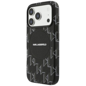 Etui Karl Lagerfeld Monogram logo        MagSafe do iPhone 17 Pro czarny