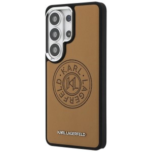 Etui Karl Lagerfeld Perforated KL        MagSafe do Samsung Galaxy S26 Ultra brązowy