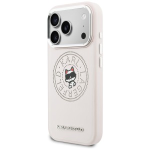 Etui Karl Lagerfeld Point & Choupette    Sketch MagSafe do iPhone 17 Pro Max różowy