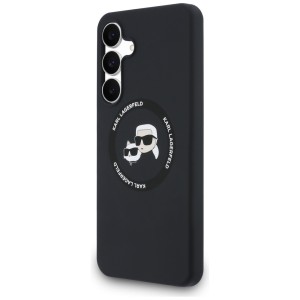 Etui Karl Lagerfeld Silicone             Karl&Choupette Heads MagSafe do Samsung Galaxy S25 FE czarny