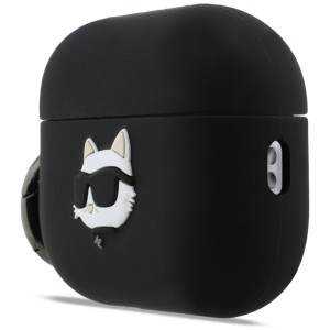 Etui Karl Lagerfeld Silicone Choupette   Head 3D do AirPods Pro 3 czarny