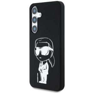 Etui Karl Lagerfeld Silicone Graffiti    Ikonik Printed Logo MagSafe do Samsung Galaxy S25 czarny