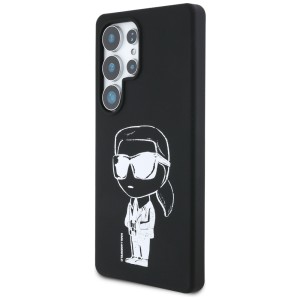 Etui Karl Lagerfeld Silicone Graffiti    Ikonik Printed Logo MagSafe do Samsung Galaxy S25 Ultra czarny