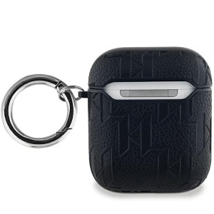 Karl Lagerfeld KLA2PGKCPK AirPods 1/2cover czarny/black Monogram Karl & Choupette Head