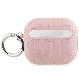 Karl Lagerfeld KLA3PGKCPP AirPods 3cover różowy/pink Monogram Karl & Choupette Head