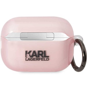 Karl Lagerfeld KLAP2HNCHTCP Airpods Pro2 (2022/2023) cover różowy/pink Ikonik Choupette