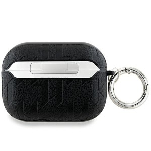 Karl Lagerfeld KLAP2PGKCPK AirPods Pro2 (2022/2023) cover czarny/black Monogram Karl & Choupette Head