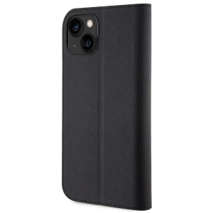 Karl Lagerfeld KLBKP14SSANKCPK iPhone 14/ 15 / 13 6.1" bookcase czarny/black Saffiano Karl & Choupette
