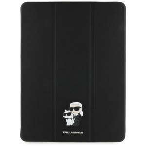 Karl Lagerfeld KLFC13RM24SAKCK iPad Air  13" M2 2024 / M3 2025 / M4 2026 Book Cover czarny/black Saffiano Magnetic Karl &Choupette