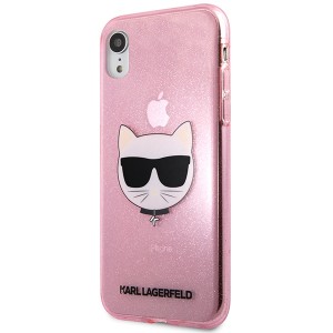 Karl Lagerfeld KLHCI61CHTUGLP iPhone Xr6,1"  różowy/pink hardcase Glitter Choupette