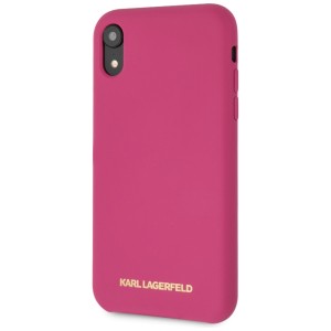 Karl Lagerfeld KLHCI61SLROG iPhone Xrhardcase fuksja/fushia Silicone