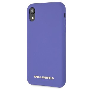 Karl Lagerfeld KLHCI61SLVOG iPhone  Xr hardcase fioletowy/violet Silicone