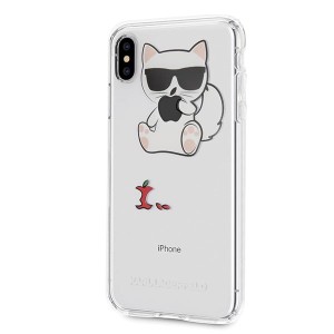 Karl Lagerfeld KLHCI65CFA iPhone Xs Maxhardcase transparent Choupette Fun