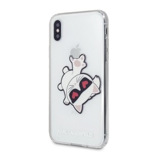 Karl Lagerfeld KLHCI65CFHE iPhone Xs Maxhardcase transparent Choupette Fun