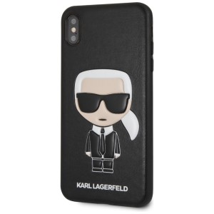 Karl Lagerfeld KLHCI65IKPUBK iPhone XsMax hardcase czarny/black Iconic Karl Embossed