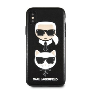 Karl Lagerfeld KLHCI65KICKC iPhone XsMax hardcase czarny/black Karl & Choupette