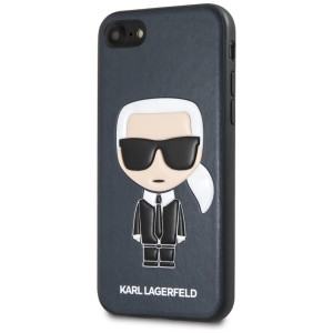 Karl Lagerfeld KLHCI8IKPUBL iPhone 7/8SE 2020 / SE 2022 hardcase niebieski/blue Iconic Karl Embossed