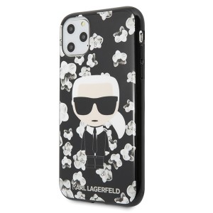 Karl Lagerfeld KLHCN58FLFBBK iPhone 11Pro czarny/black Flower Ikonik Karl
