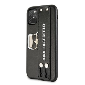 Karl Lagerfeld KLHCN58HA2BK iPhone 11Pro czarny/black hardcase Iconic Hand Strap