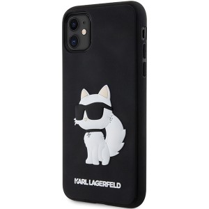 Karl Lagerfeld KLHCN613DRKHNK iPhone 11/ Xr 6.1" czarny/black hardcase Rubber Choupette 3D