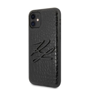 Karl Lagerfeld KLHCN61CRKBK iPhone 116,1" / Xr hardcase czarny/black Croco